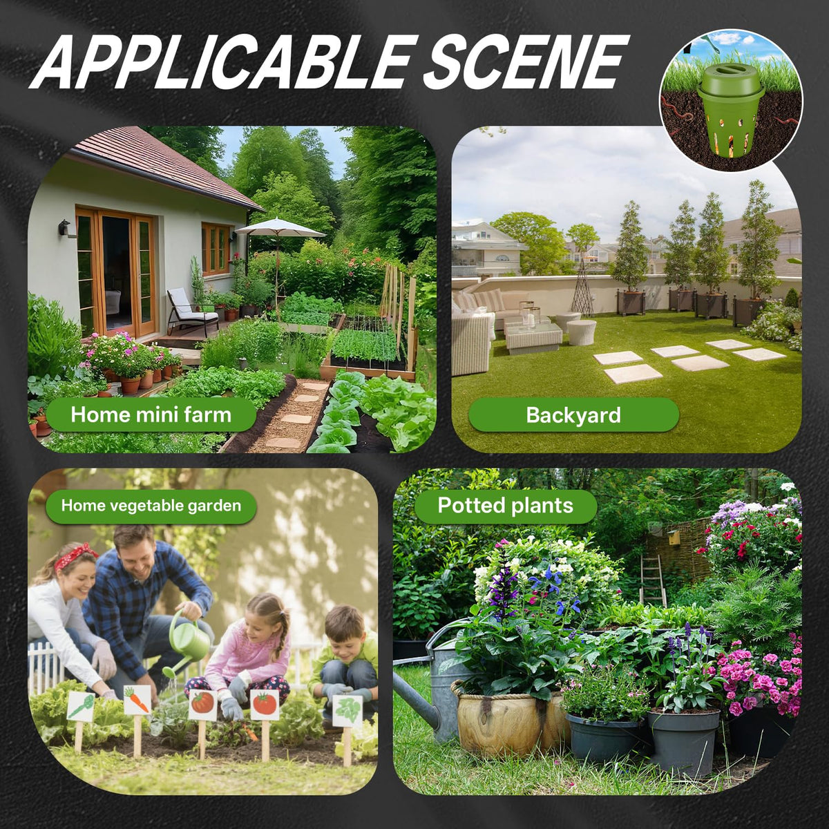 TOP XIAN inground worm composter 2-pack offers value for multiple beds