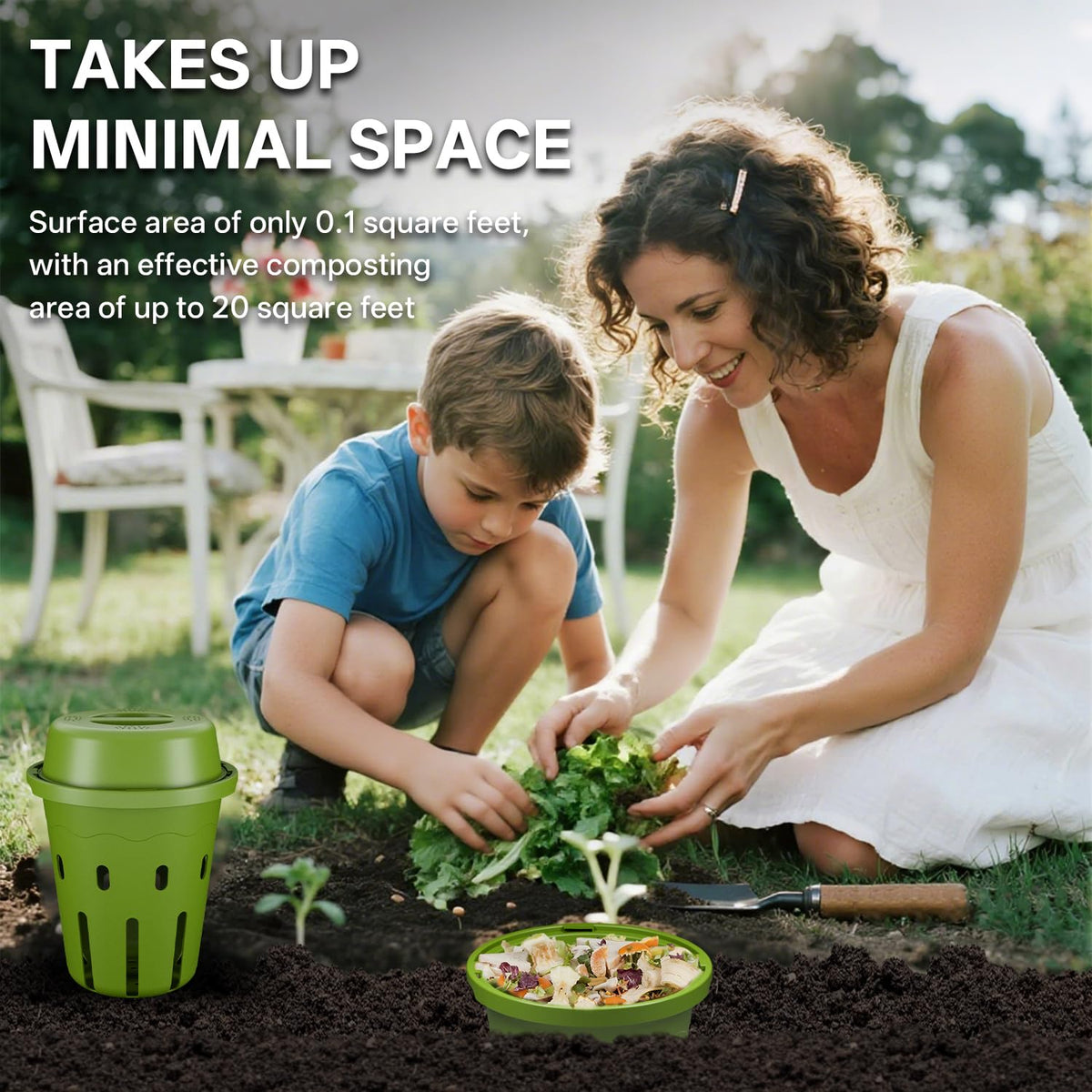TOP XIAN inground worm composter base holes enable worm access for faster processing