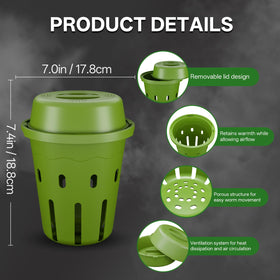 TOP XIAN inground worm composter garden use supports sustainable soil enrichment outdoors