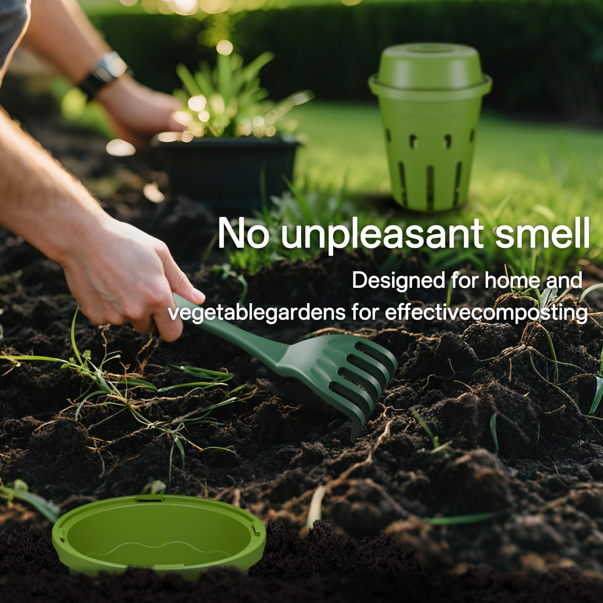 TOP XIAN inground worm composter kitchen scraps become garden soil in months