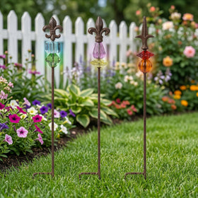 Topadorn 25inch plant stake adds vertical interest to pots