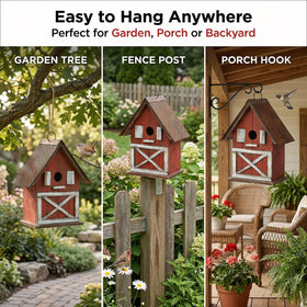 Topadorn birdhouse 1.25-inch entrance suits chickadees and wrens.