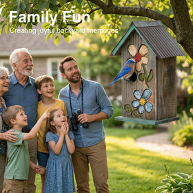 Topadorn birdhouse for garden eco-friendly and durable