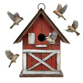 Topadorn birdhouse exterior wooden hanging invites bluebirds to shelter.