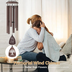 Topbry weatherproof bronze wind chime designed for year round use