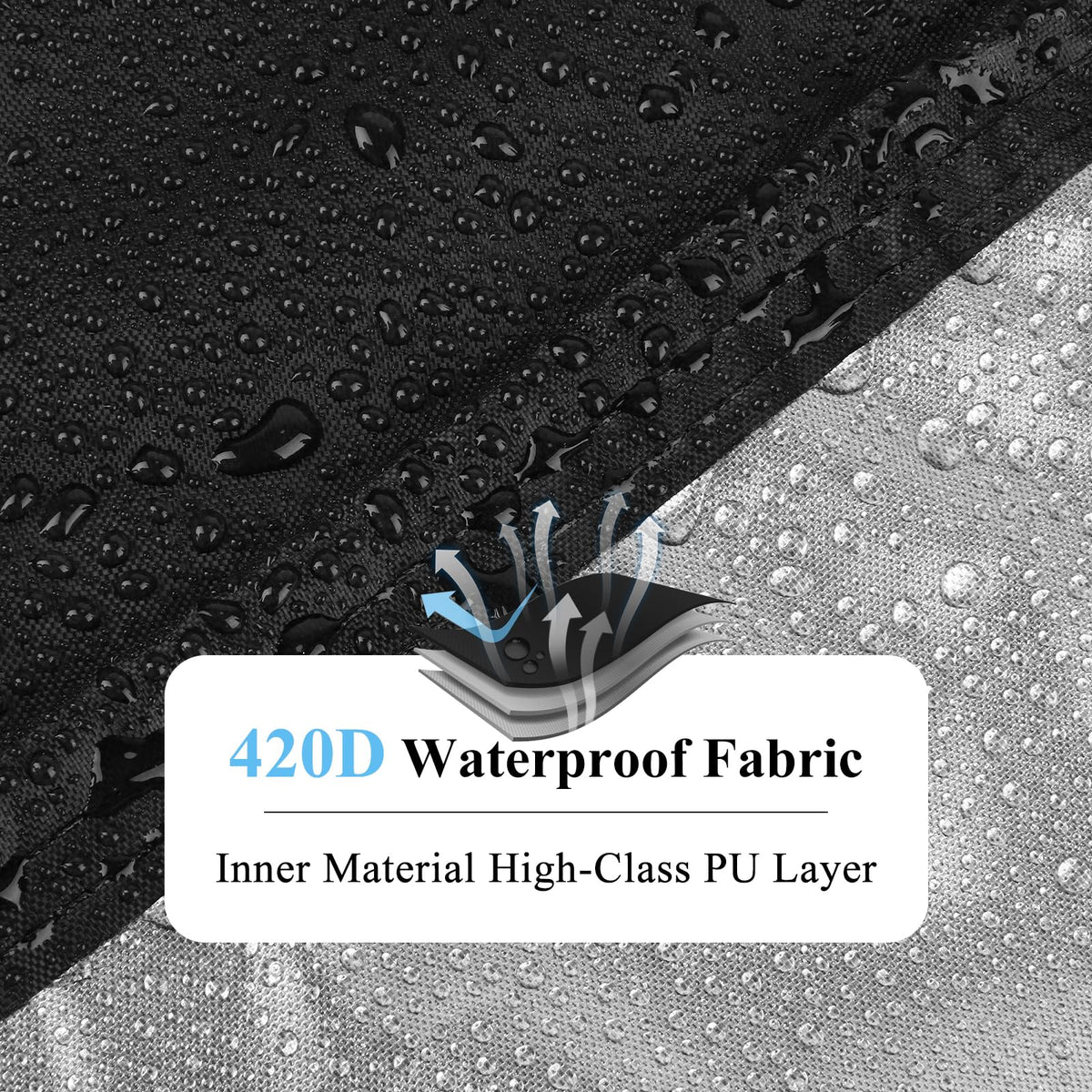 Topcover egg chair cover waterproof zipper seals out rain
