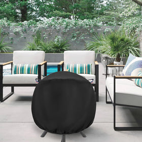 Topcover fire pit cover easy-clean surface for quick maintenance.