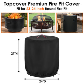Topcover windproof design with bottom drawstring keeps the cover secure on windy days