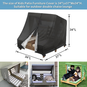 Topcover waterproof strip design keeps moisture out and cushions dry.