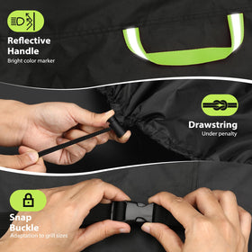 Topcrown reflective handles improve visibility at night for safer handling
