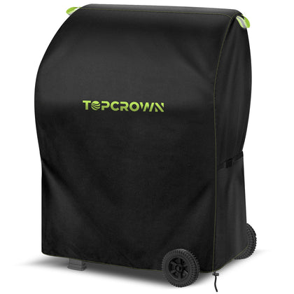 Topcrown grill cover universal fit 30-32 inch shielding Weber and Char-Broil grills from rain