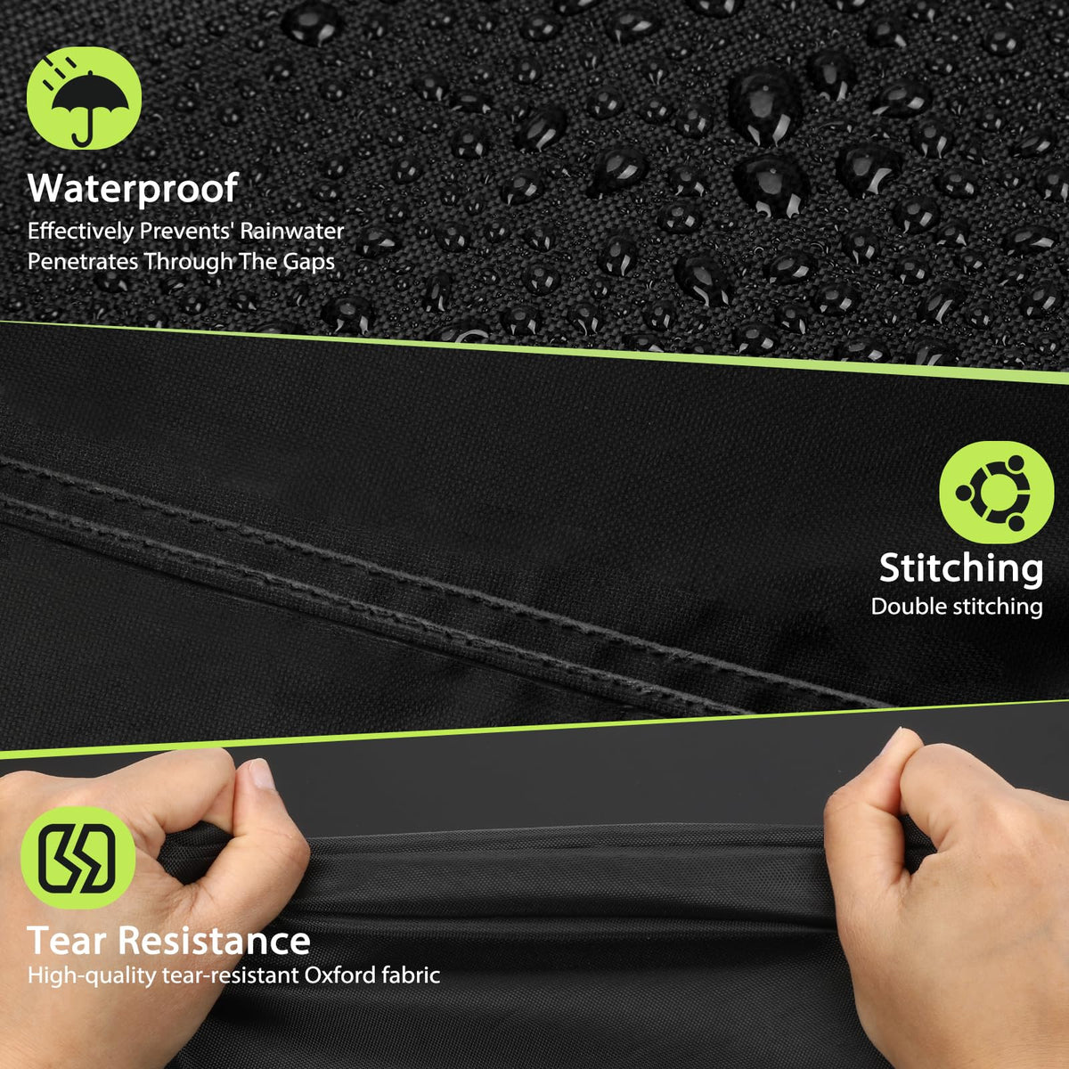 Topcrown anti-UV diamond-weave fabric resists sun damage and color fading