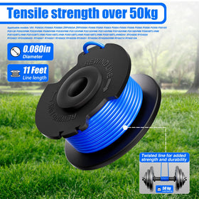 TOPEMAI AC14RL3A 0.065-inch line close-up shows durable diameter.