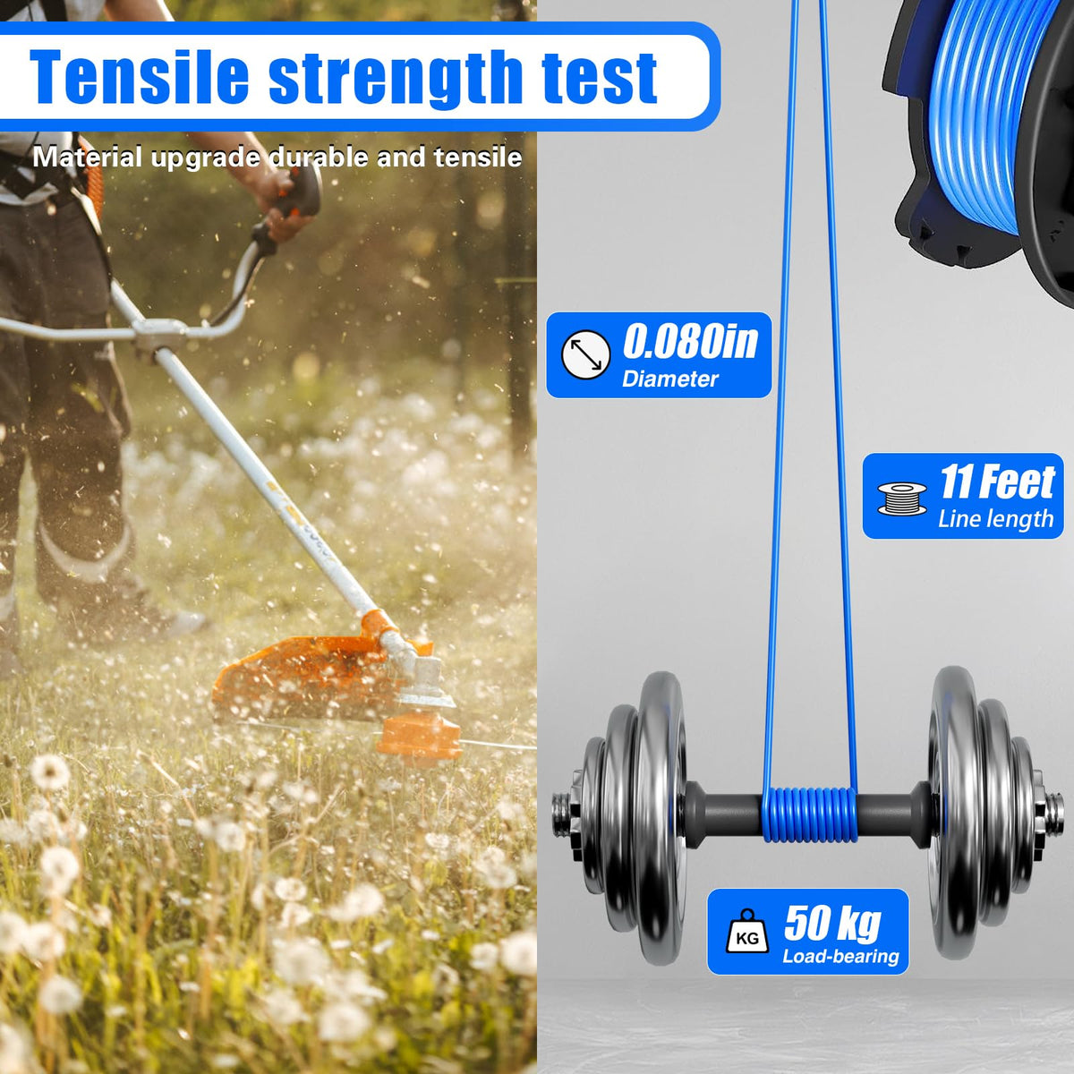 TOPEMAI AC14RL3A spool kit shown for safe, efficient trimming.