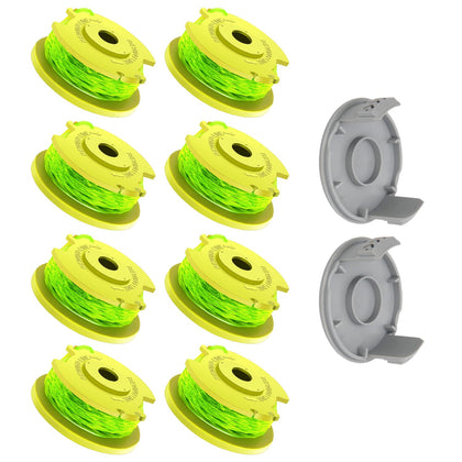 TOPEMAI AC80RL3 spool front view with 0.080 in twisted line for Ryobi trimmers.