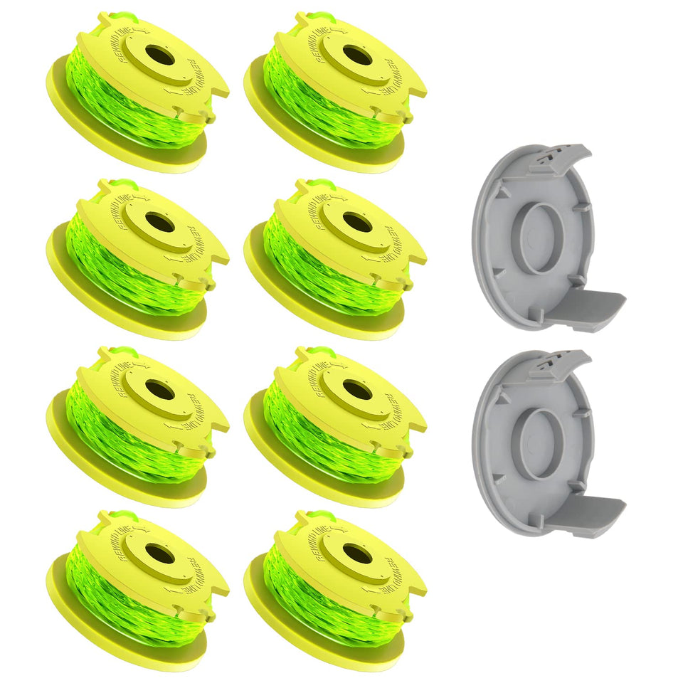 TOPEMAI AC80RL3 spool front view with 0.080 in twisted line for Ryobi trimmers.