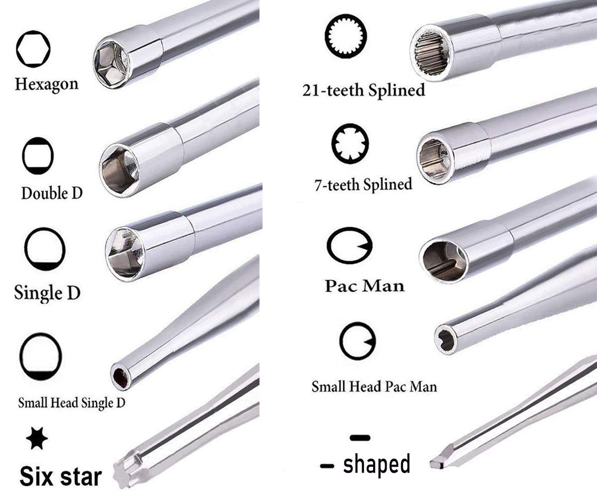 TOPEMAI 21-teeth splined tool for precise carburetor adjustments