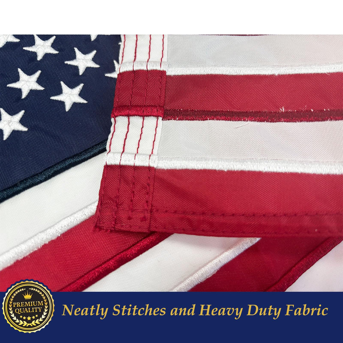 TOPFLAGS 12x18 inch flag designed for marine, UTV, and ATV use