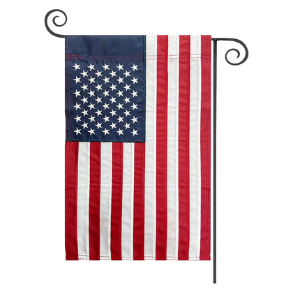TOPFLAGS American Flag Garden Flag with embroidered stars for durable outdoor display.