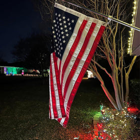 TOPFLAGS flag ideal for porch decor and patriotic holiday displays.