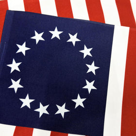 TOPFLAGS Betsy Ross flag, double-sided design for clear reading from any angle.