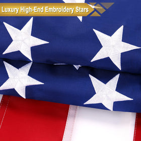 TOPFLAGS fade-resistant coating keeps colors vibrant outdoors