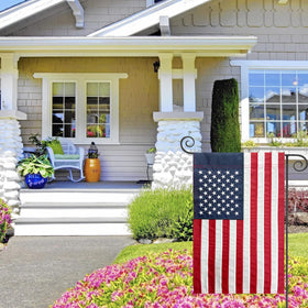 TOPFLAGS Garden flag designed for patios and porches for outdoor decor.
