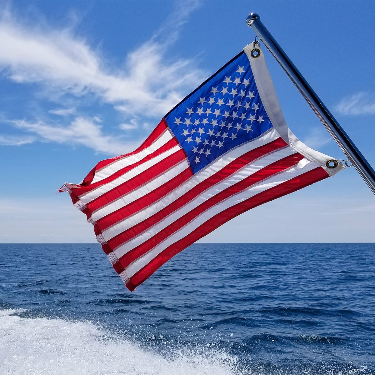 TOPFLAGS patriotic USA banner 4x6 with bright colors
