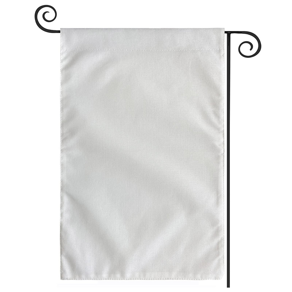 TOPFLAGS 12x18 double-sided flag front view, ready for two designs.