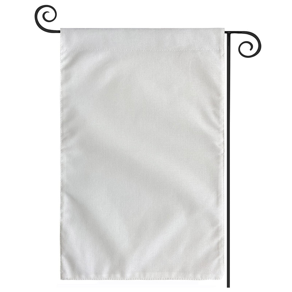 TOPFLAGS 12x18 double-sided flag front view, ready for two designs.