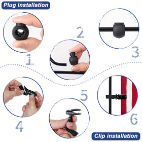 TopFlags three-piece pole system enables easy setup.