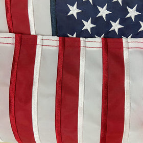TOPFLAGS Embroidered stars flag with UV protection for sunny days.