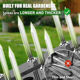 TOPHDY orange lawn aerator showing durable spikes for tough soil aeration.