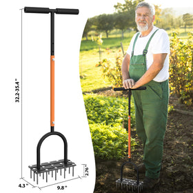 TOPHDY versatile garden tool for various lawn sizes and soil types.