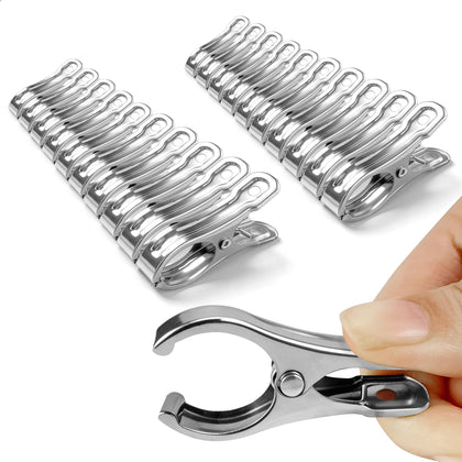 Topiverse garden clips in stainless steel securing greenhouse netting with strong grip