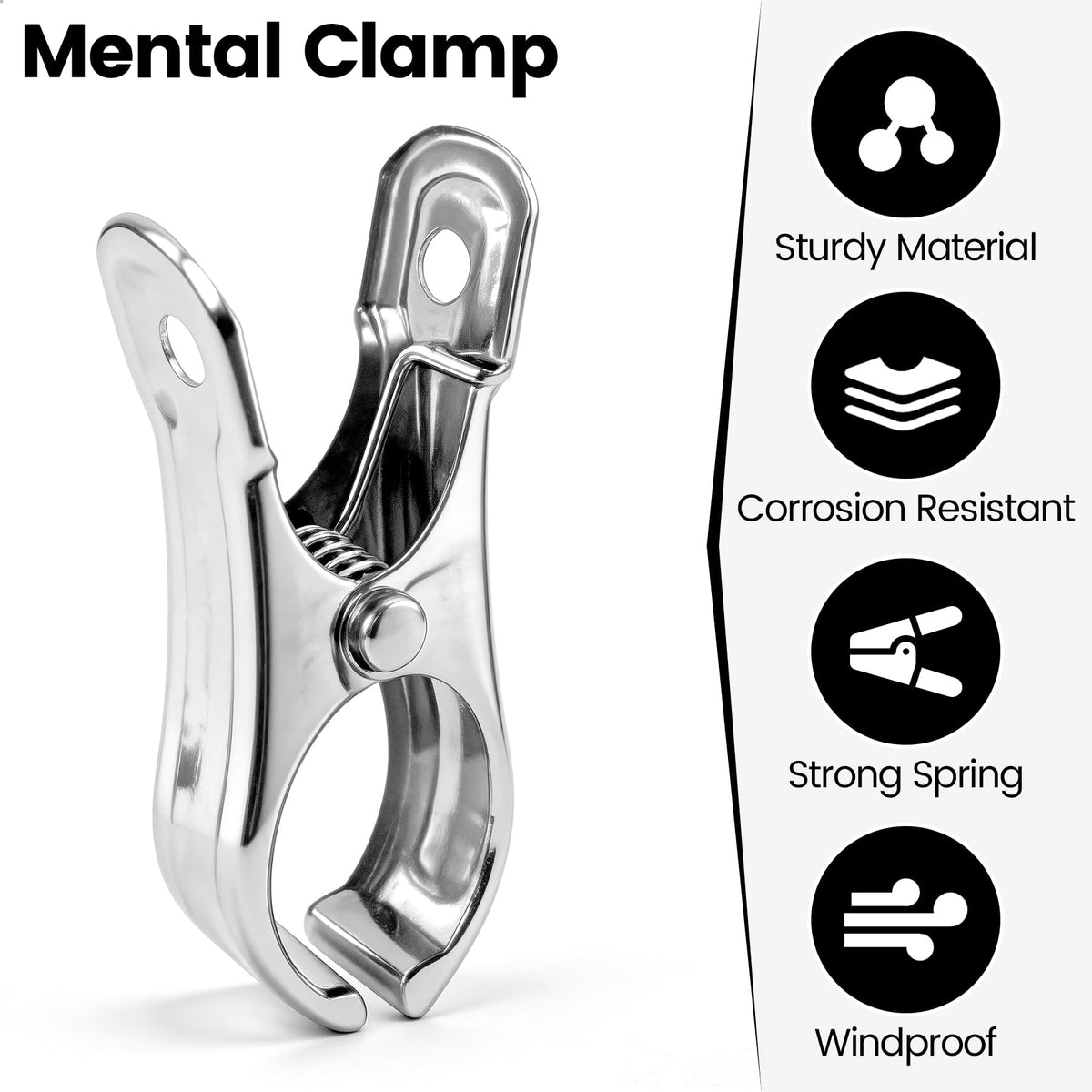 Topiverse stainless-steel garden clips provide durable, weather-resistant securing in windy conditions