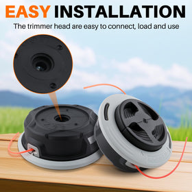 Two-pack Topkidame C26-2 trimmer heads for replacement convenience