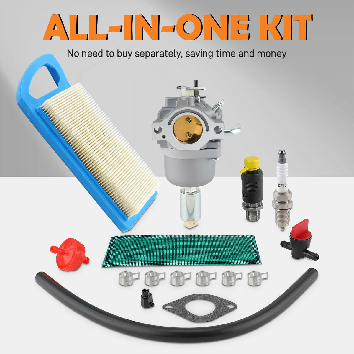Topkidame carburetor fuel filter helps clean fuel for smooth running.