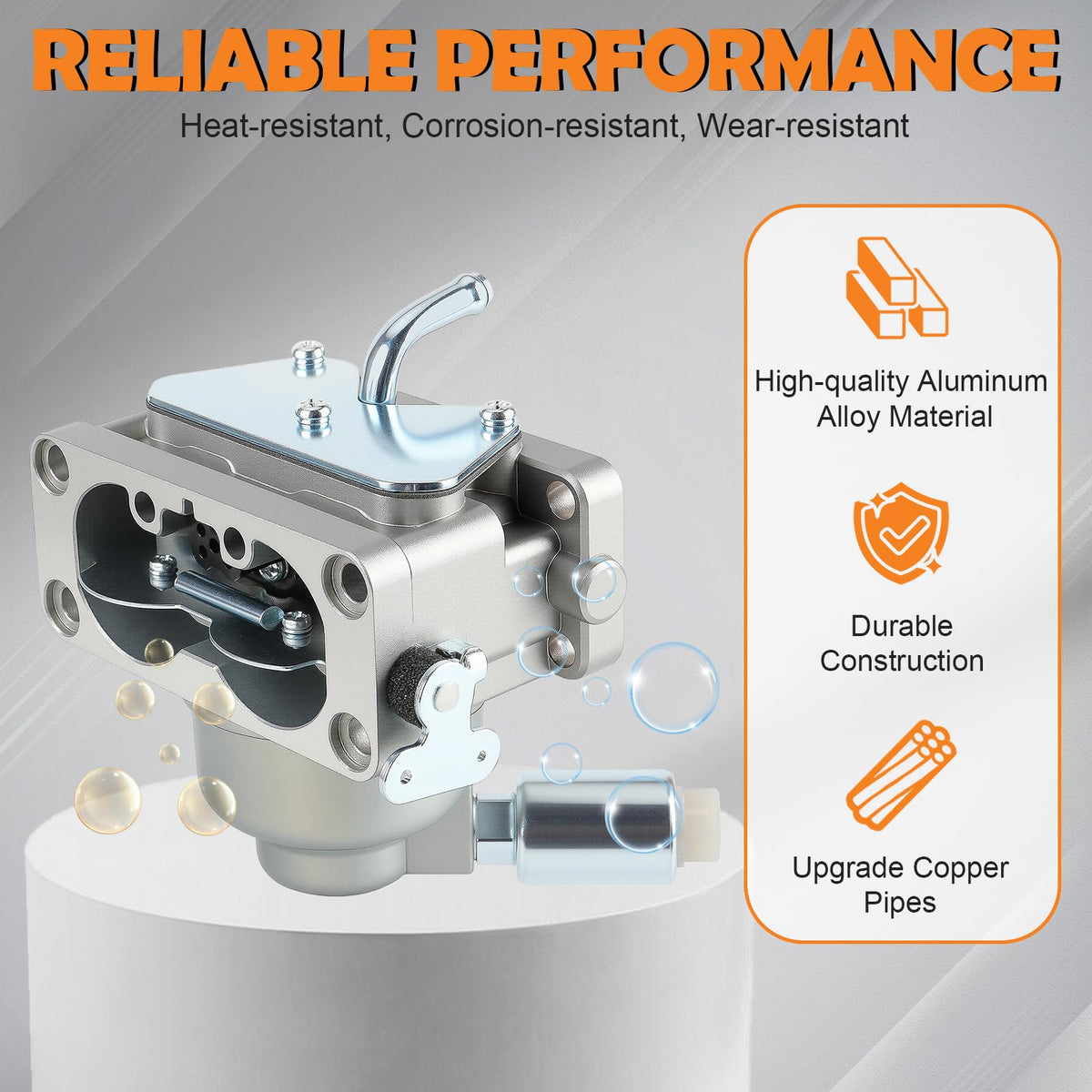 Topkidame carburetor with gasket set ensuring reliable seal
