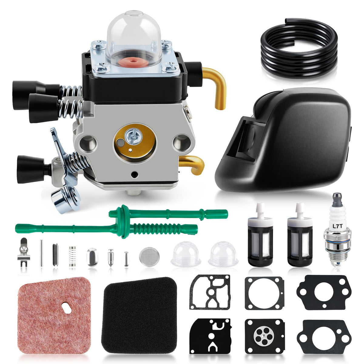 Topkidame carburetor package contents with gaskets and filter for STIHL replacement