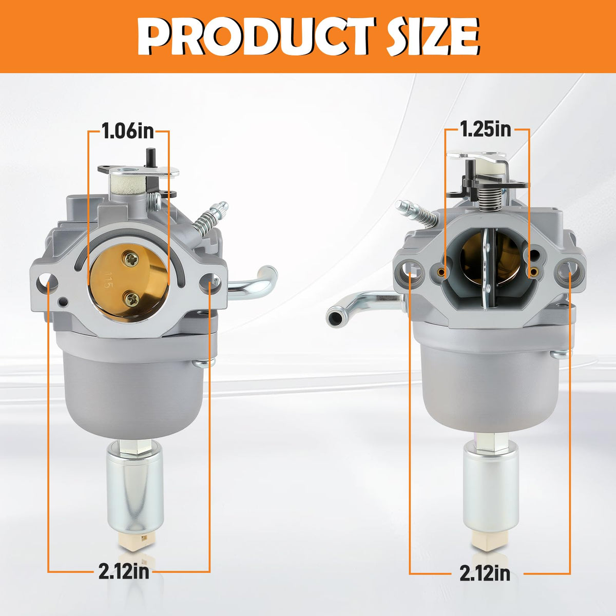 Topkidame carburetor spark plug supports reliable starts in the field.