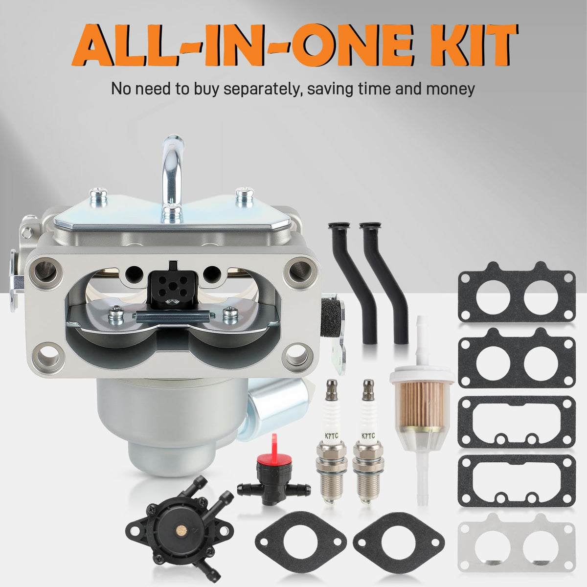 Topkidame complete carb kit for lawn tractor installation