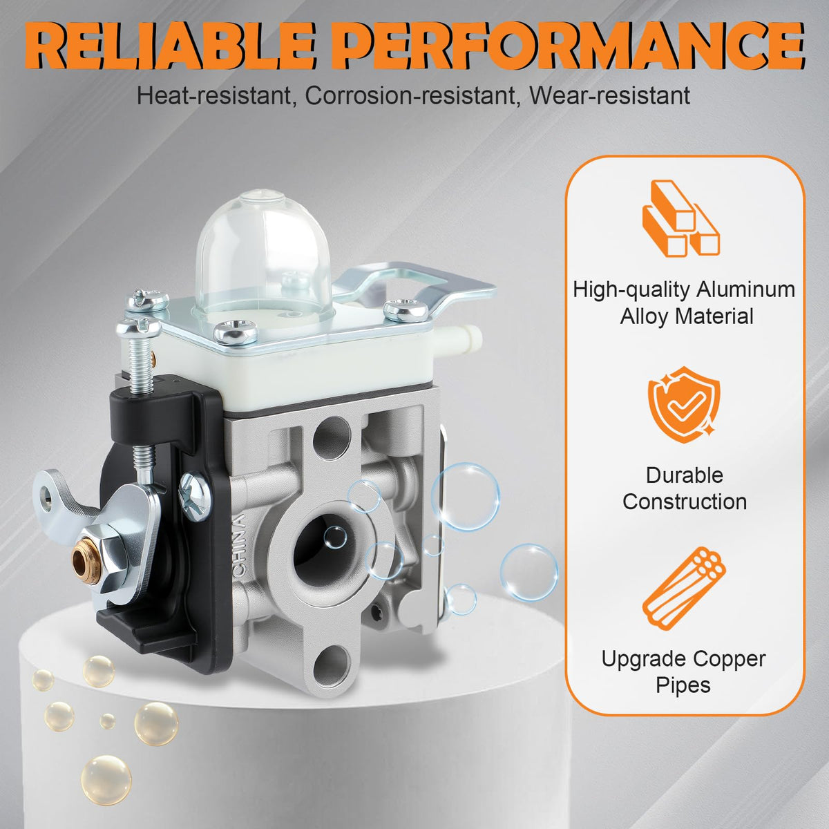 Topkidame PB2520 carburetor and air filter ready for direct installation, no adjustments needed