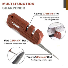 Topline Hori Hori knife surface features measurement marks aid precise planting