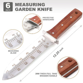 Topline Hori Hori stainless steel blade resists rust for long-lasting use