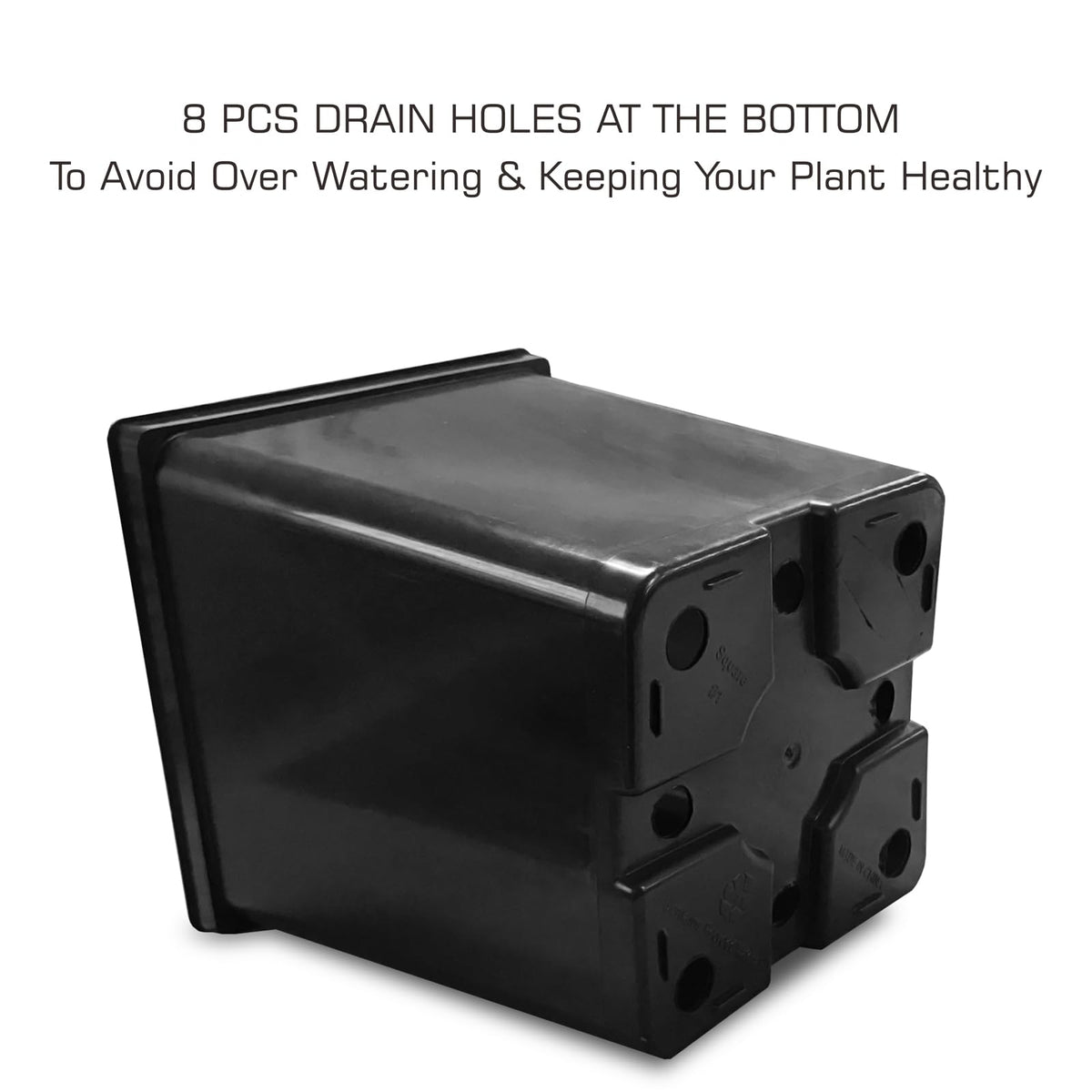 TopoGrow thick durable half-gallon pot ideal for indoor and outdoor setups.