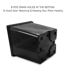 TopoGrow thick durable half-gallon pot ideal for indoor and outdoor setups.