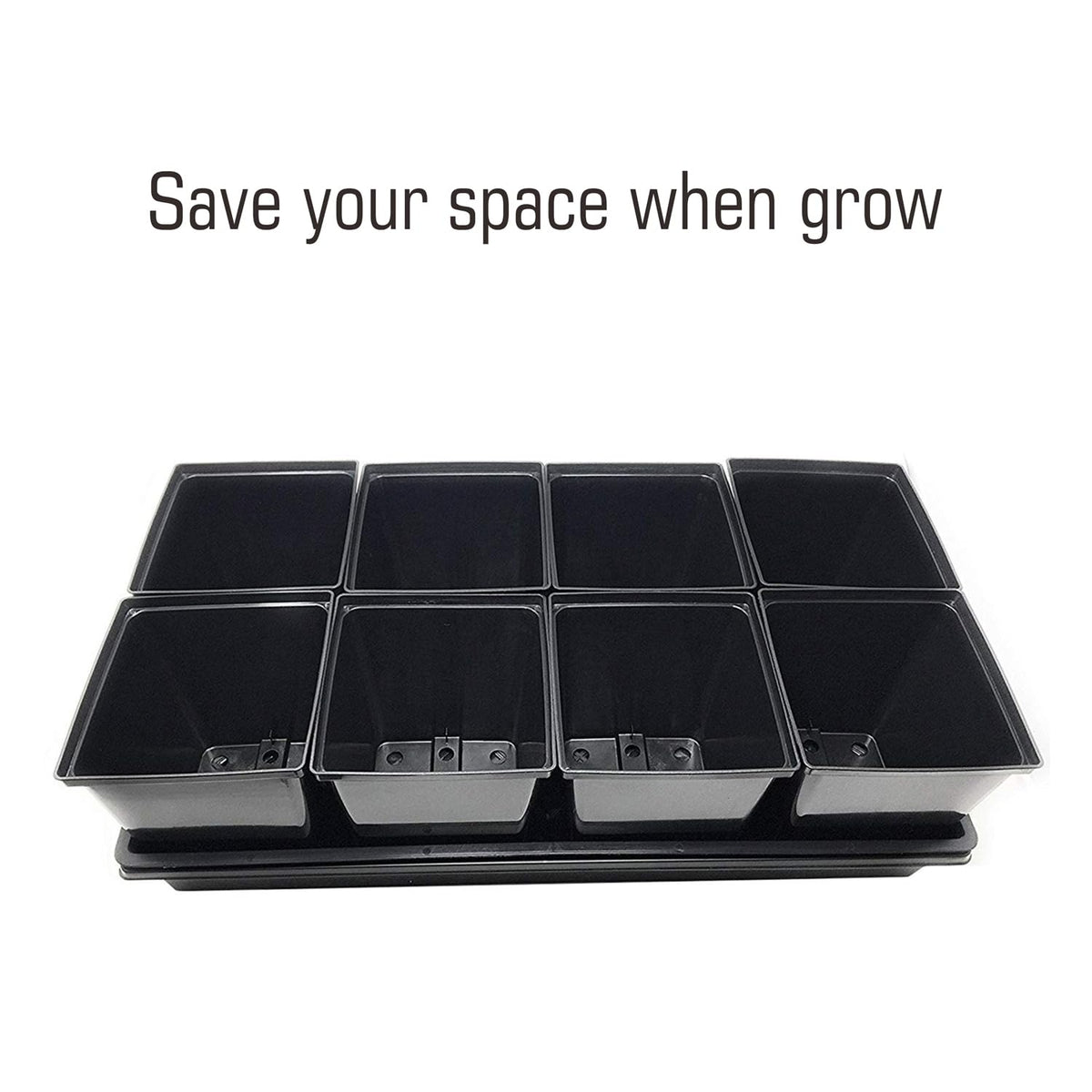 TopoGrow pot design promotes airflow and reduces root rot risk.