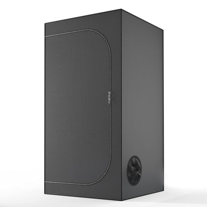 TopoLite 24x24x48 grow tent front view, compact indoor gardening space