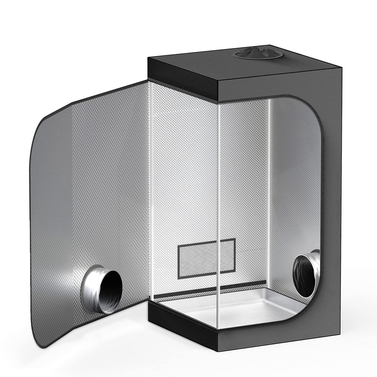 TopoLite grow tent interior with reflective Mylar for efficient light distribution